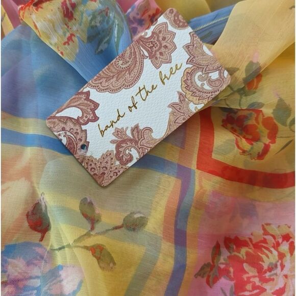 SUMMER BREEZE PASTEL KIMONO, M/L by BAND OF THE FREE - Picture 3 of 6